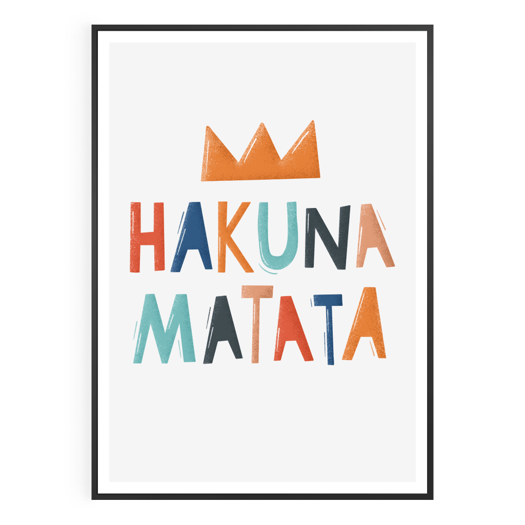 Plakat Hakuna Matata - Kolekcja ABC