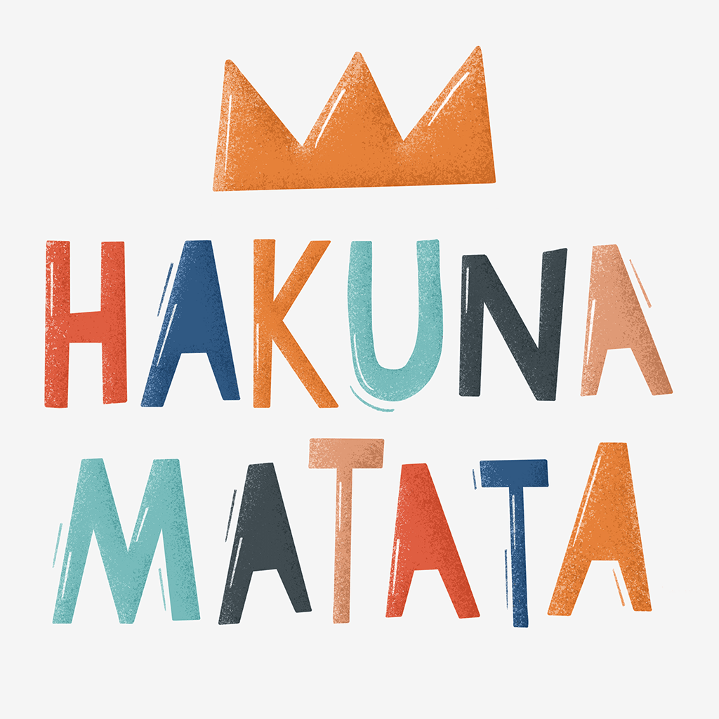 Plakat Hakuna Matata - Kolekcja ABC