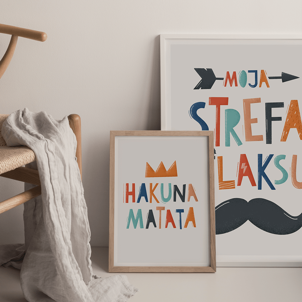 Plakat Moja Strefa Relaksu - Kolekcja ABC