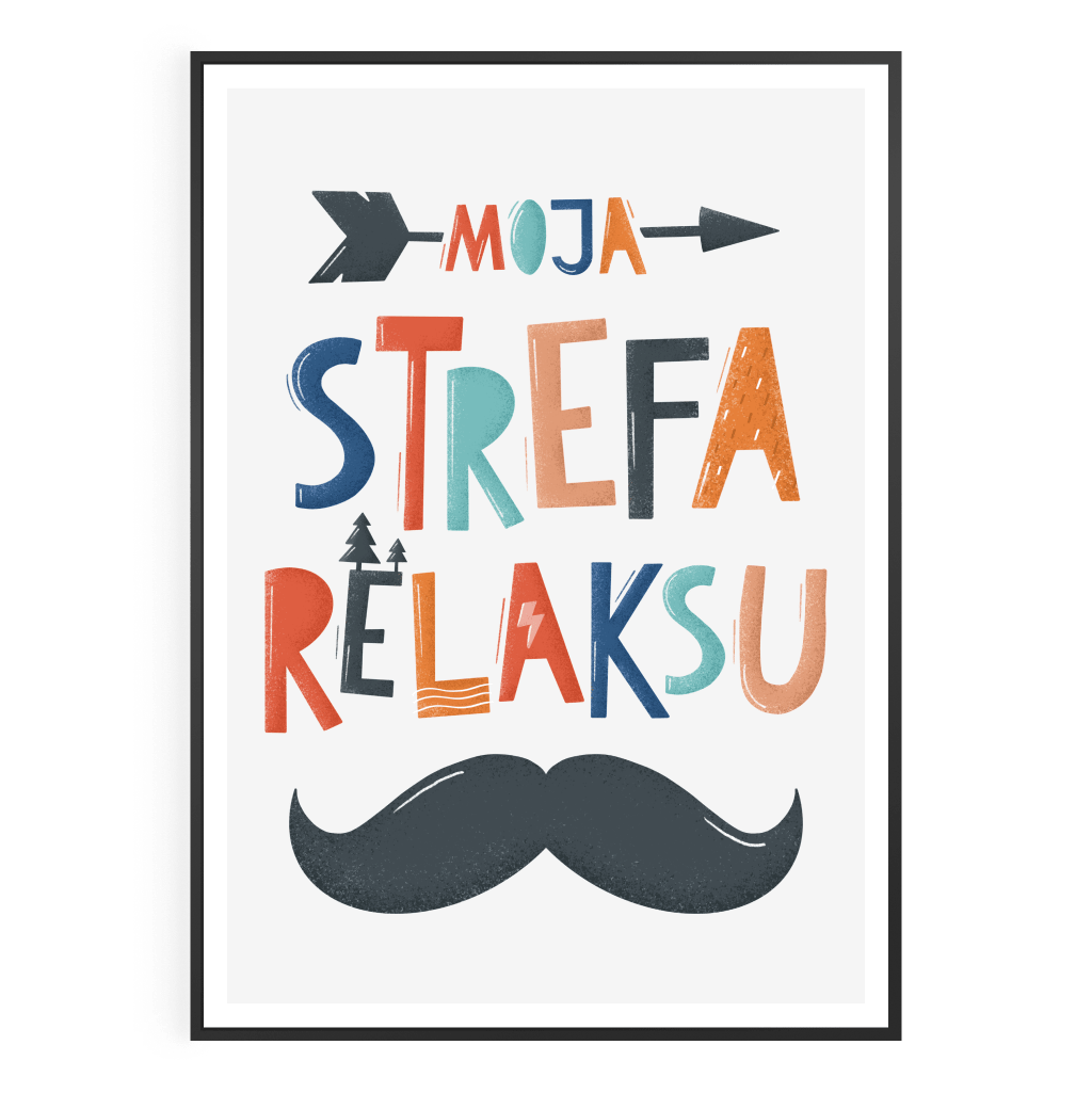 Plakat Moja Strefa Relaksu - Kolekcja ABC