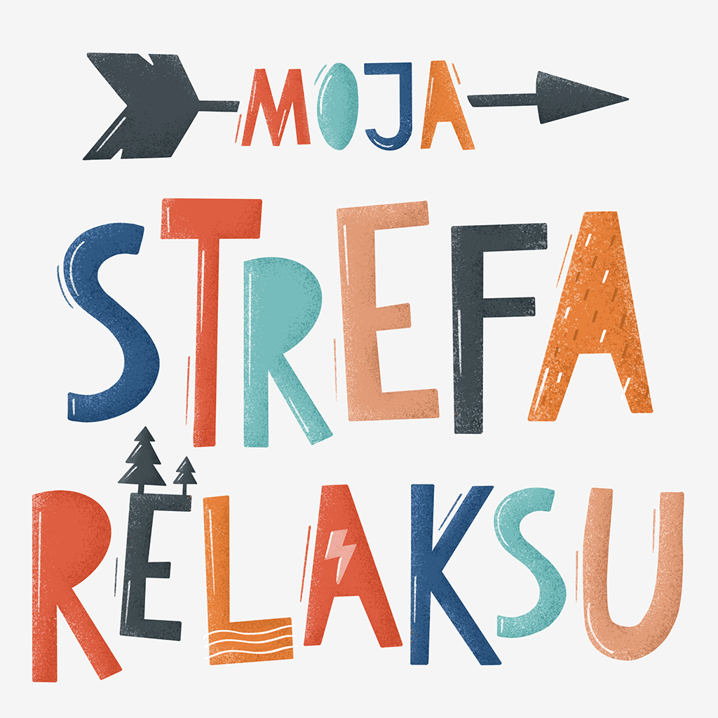 Plakat Moja Strefa Relaksu - Kolekcja ABC